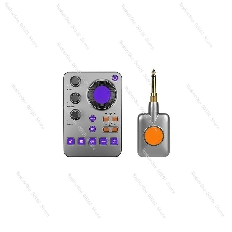 USB Wireless Mini UFO External Sound Card for Live Streaming Mobile Phone Computer Instrument Internal Recording Adapter