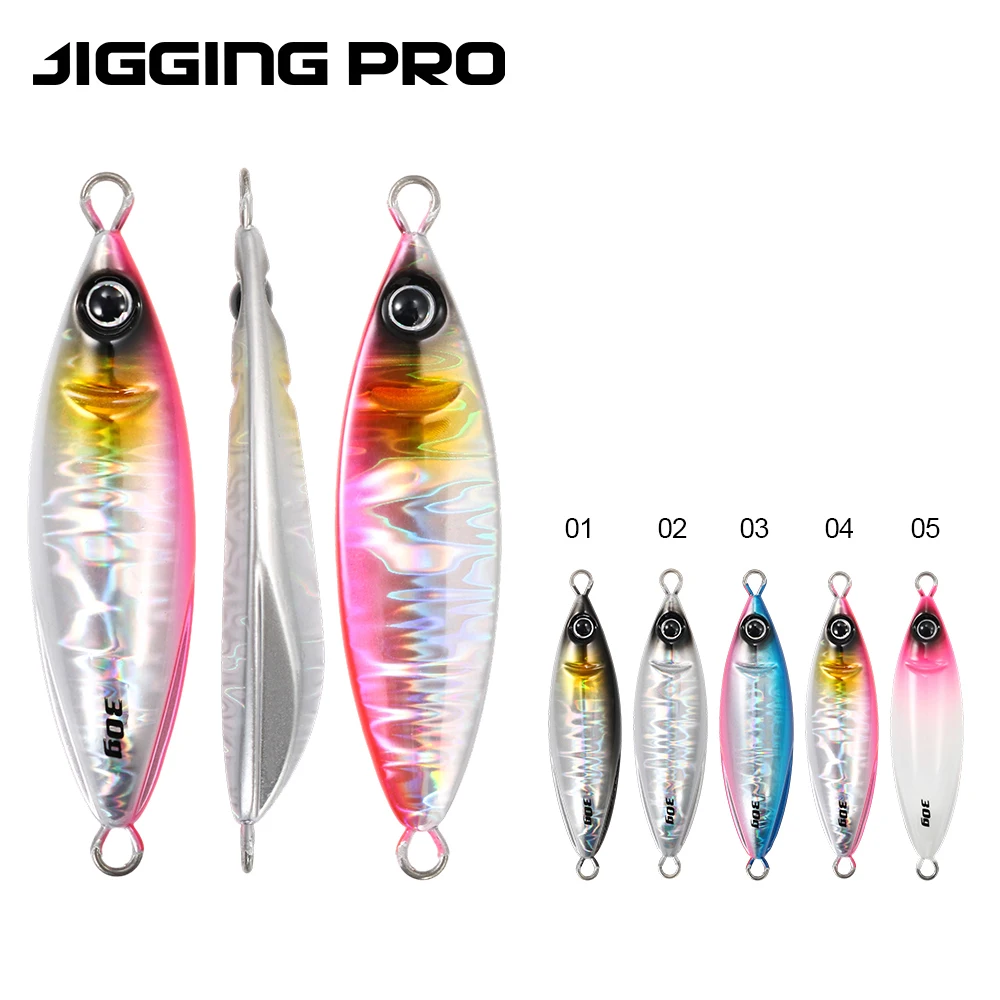 JIGGING PRO Ko Zakana SL Metall Jig 20g 30g 40g 60g Micro Super Licht Jigging Köder Lange Casting Löffel Shore Langsam Jigging Köder