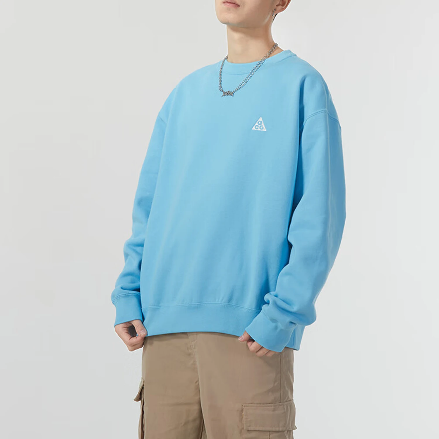 

Nike Authentic Current Season New Men's Sports Fleece Knit Round Neck Hoodie DX9612-407
