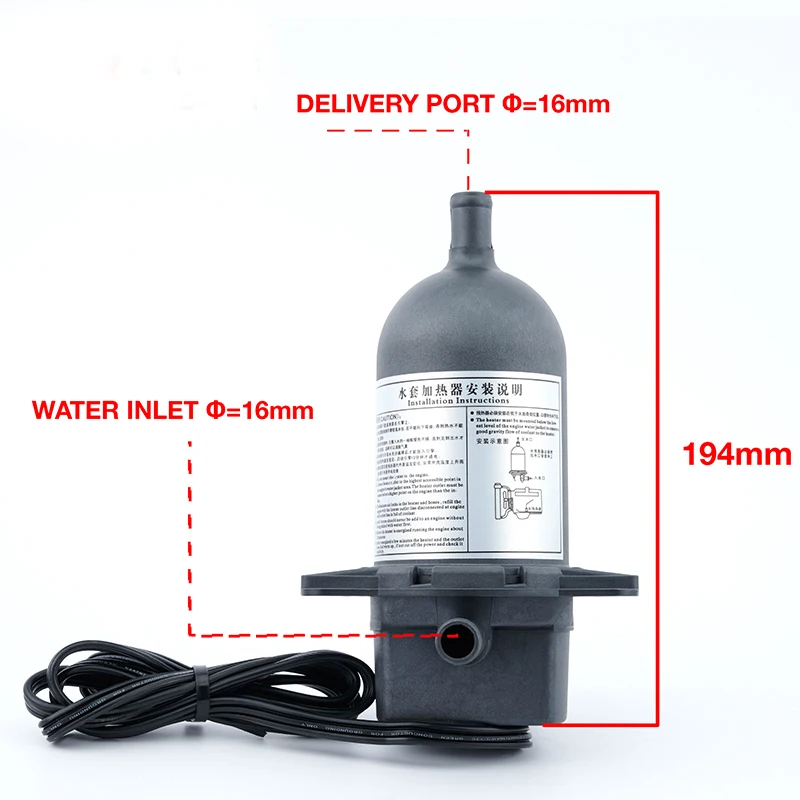 Imagem -04 - Termostato Jacket Heater Grupo Gerador Diesel Auto Circulação Iniciar Pré-aquecedor 1kw