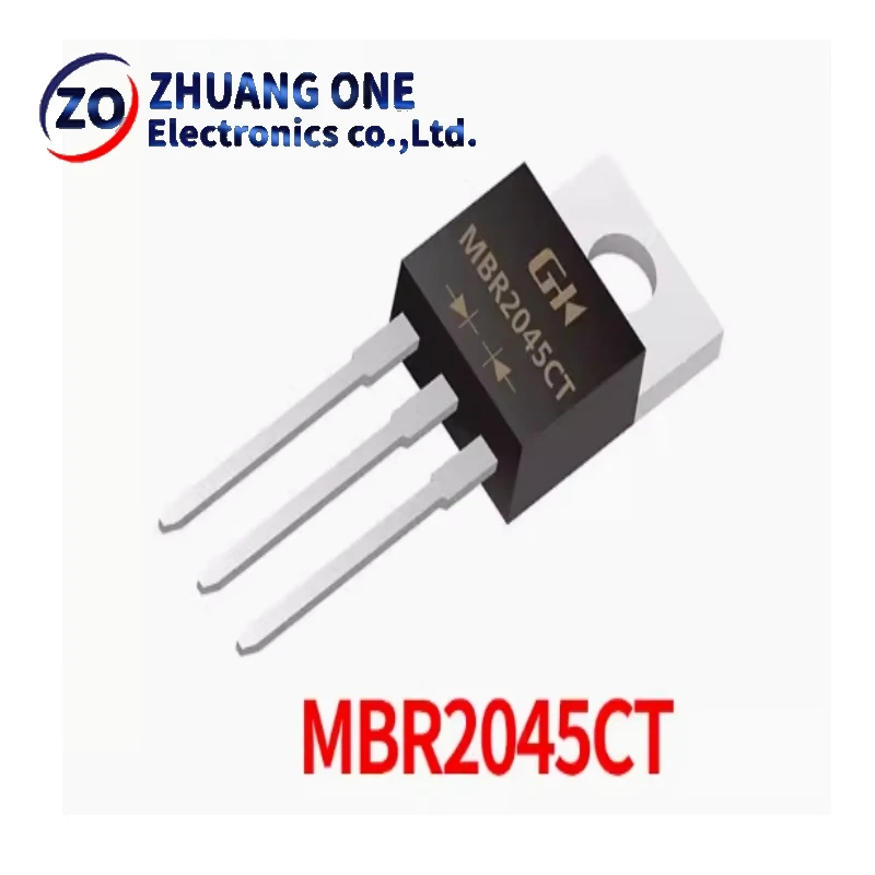 10pcs/lot MBR2045CT B2045G MBR2045CTG Schottky Darrier Diodes 20A 45V TO-220