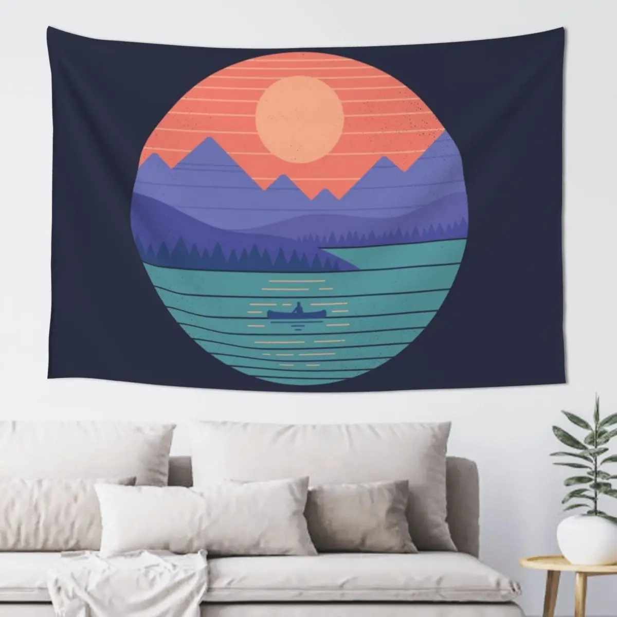

Peaceful Reflection Tapestry Decoration For Rooms Living Room Decoration Aesthetic Room Decor Korean Tapestry