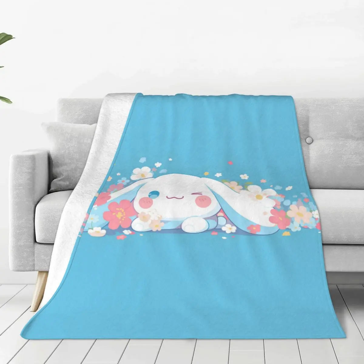 

Cinnamoroll Soft Flannel Throw Blanket - Cozy and Lightweight Fleece Blanket for Home, Travel, and Outdoor Use All Year Round