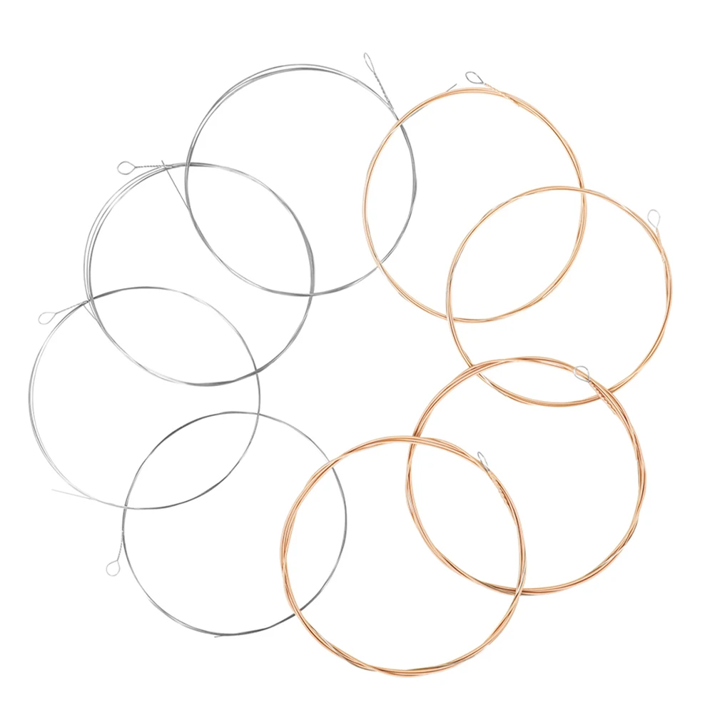 

8 Pcs Mandolin Strings Mandoline Instrument Accessories Music Supplies Phosphor Bronze Musical