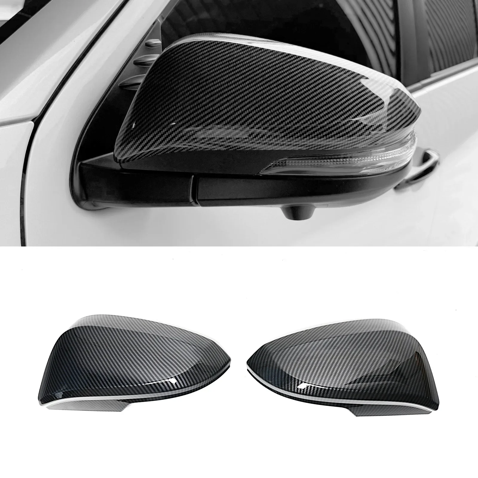 for Toyota Hilux 2026 Car Rearview Mirror Protective Cover ABS Anti-scratch Mirror Shell Guards Exterior Modified Accessories detail image 1