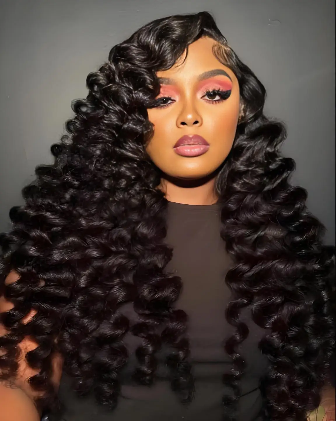 

40 44 Inch Curly 13x6 HD Transparent Deep Wave Lace Front Wig Human Hair For Black Women 220 Density Pre Plucked Brazilian Hair