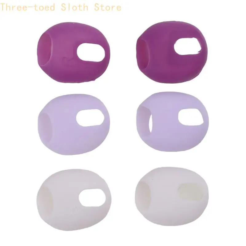 Bonbonfarbene Ohrstöpsel für Pods, 3 Ohrstöpsel, In-Ear-Ohrhörer, Ohrpolster, Kopfhörer-Abdeckungen, Ohrpolster, buntes Silikon – Detail 8