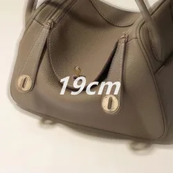 Any Real Leather Pillow Handbags Tote Bag for Women Designers Luxury Golden Lock Soft Cow Genuine Leather Classic Shoulder Cross