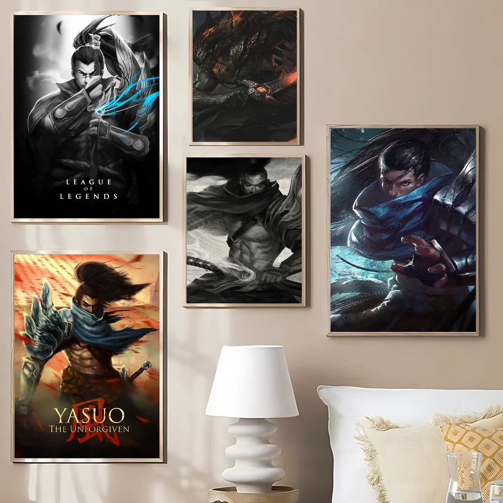 League Of Legends Yasuo Good Quality Prints And Posters HD Quality Poster Wall Art Painting Study Home Decor