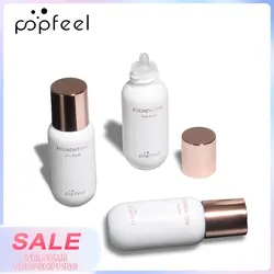 POPFEEL Color Changing Foundation Makeup Full Coverage Concealer Oil-control Waterproof Matte Foundation Base Maquiagem TSLM1