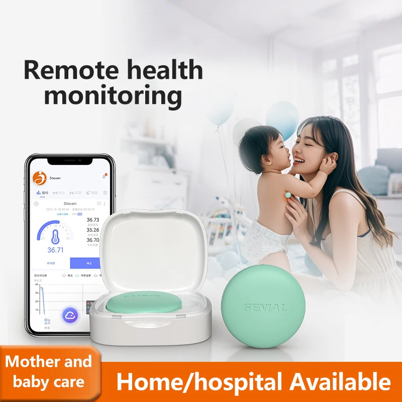 

Bluetooth wireless thermometer real-time monitoring body temperature children's thermometer with high and low temperature warnin