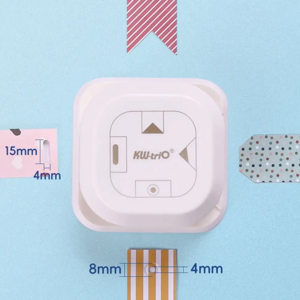 Portable DIY Crafts 4 in1 Hole Punch Punching Manual Embossing Tool Binding 4 in1 Loose-leaf Punch Notebook