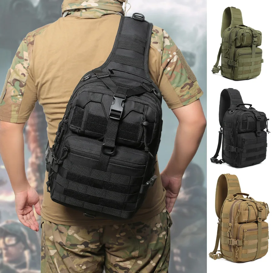 

Outdoor Mountaineering Single Shoulder Crossbody Backpack Adjustable Strap Tactical Sling Rover Shoulder Bag Camping Storage Bag