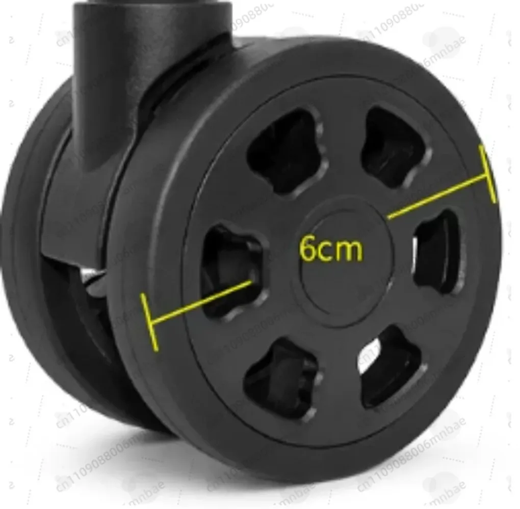 4 pcs for W220# Luggage Wheel Replacement Luggage Trolley Accessories B179 Universal Wheel Quadrilateral Detachable Pulley