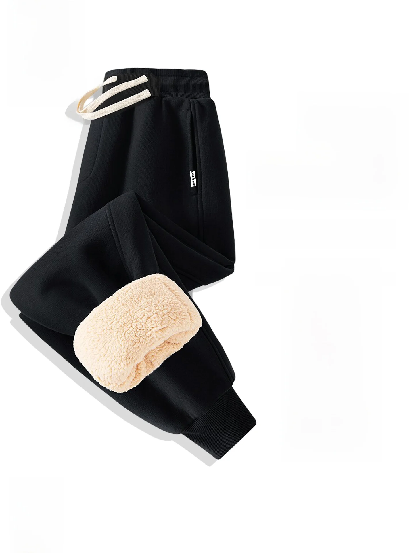 

Thiened Cotton Fce Men's Autumn Winter Trousers Warm Small Footed Sweatpants Youth Faion Wear Resistant