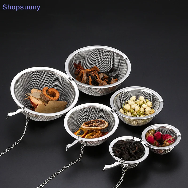 [SU]Stainless Tea Infuser Sphere Locking Spice Tea Ball Strainer MeshTea Filter Tool[SU]