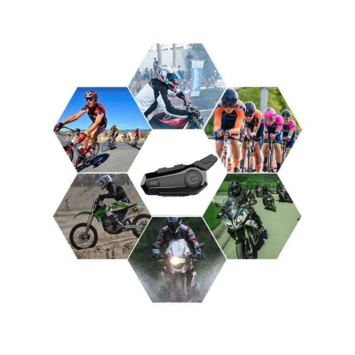 BTpig-Casque de moto avec fonction de réduction du bruit, interphone, interconnexion, extérieur, équitation, DSP