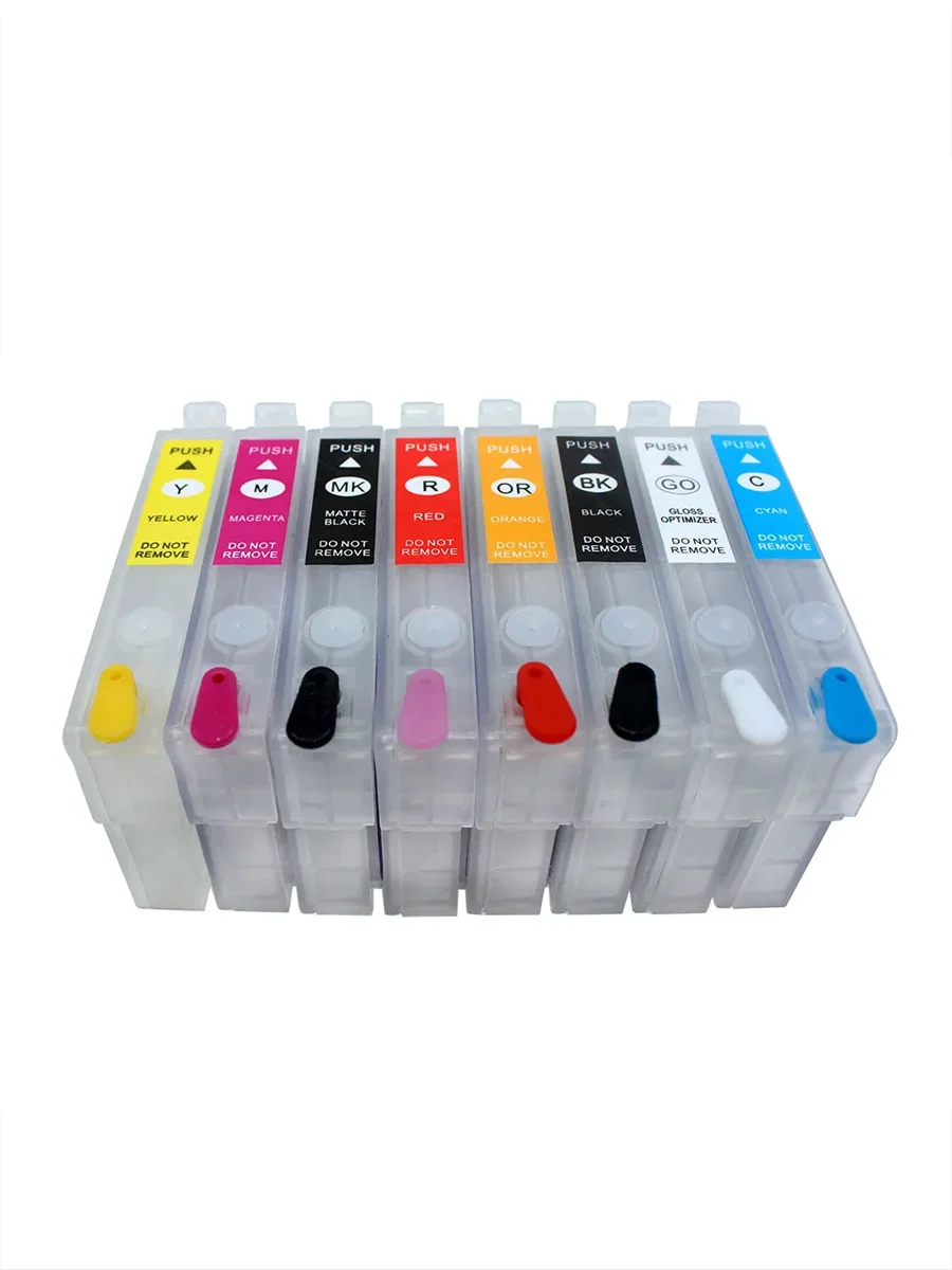 Cartucho de tinta de recarga 8 cores R2000 T1590-T1599 com chip ARC para impressora Epson Stylus Photo R2000