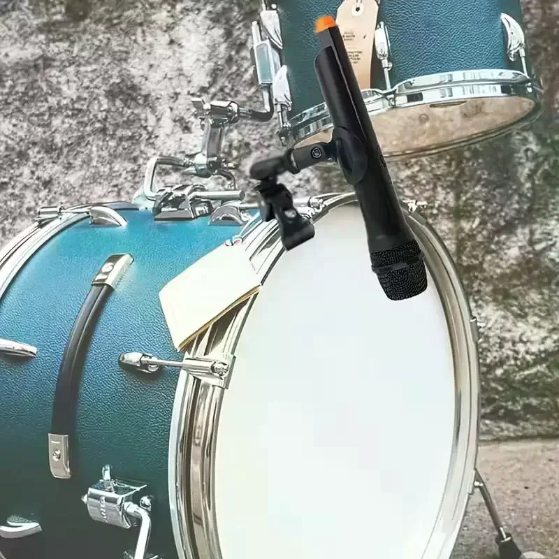 1 قطعة طبل Mic حامل قصاصة ميكروفون كراب المشبك جبل ل حامل الميكروفون وتعديل حافة الطبل 5/8 إلى 3/8 موضوع هيئة التصنيع العسكري كليب