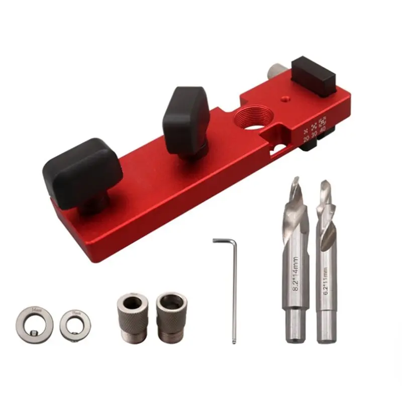 

THIVN-For 2020 3030 4040 Profiles Compatible Single Hole Punch Drill Guide Locator For Aluminum Material Drilling Tool