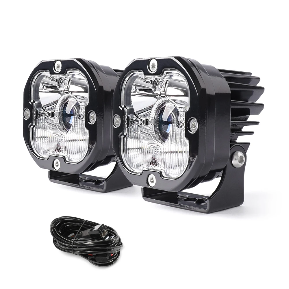 yZ[zUNISHINE 3 C`I[goC LED hCrOCg 4 ڃX|bgtbhr[ 6500K hƓIt[hgbN ATV 12V 24V