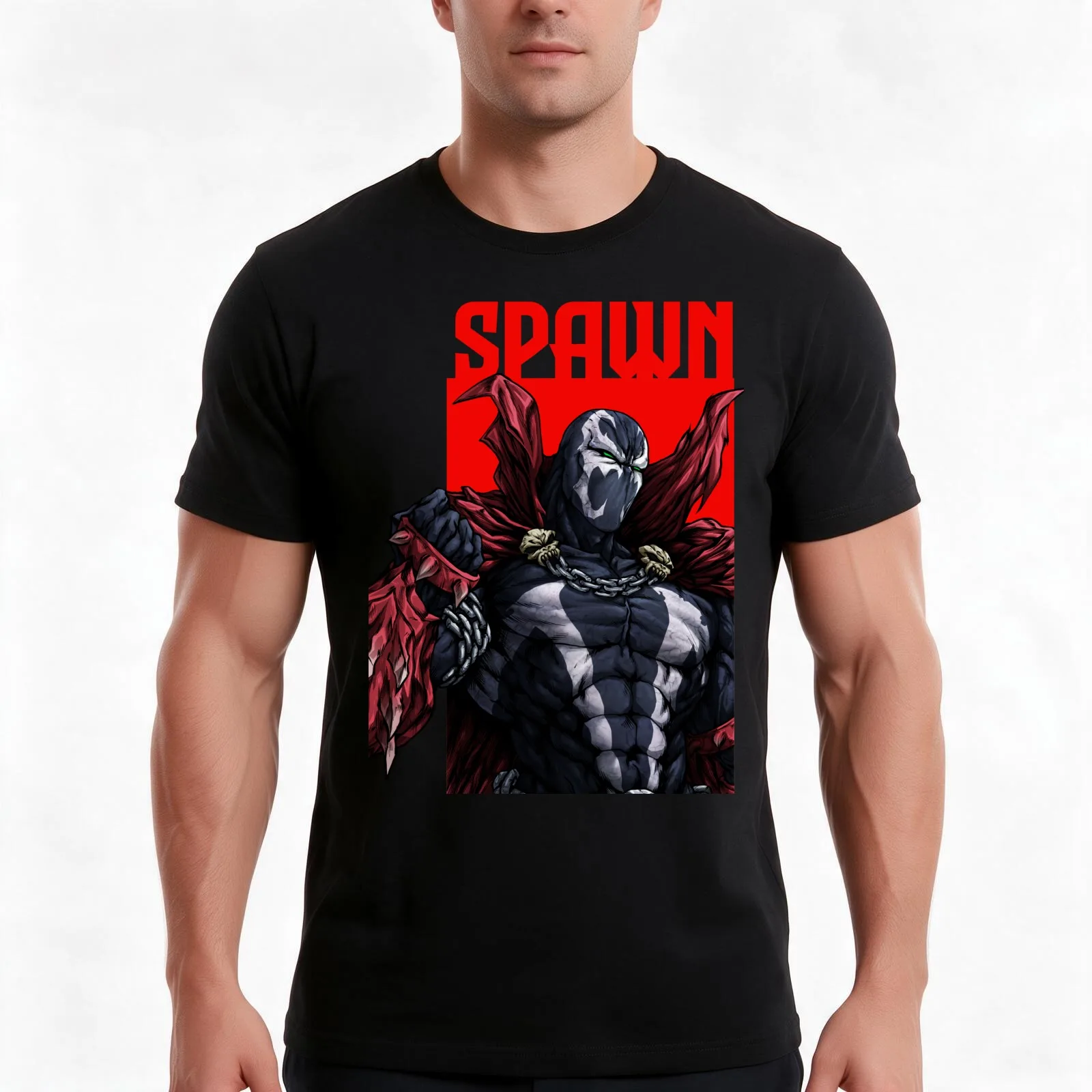 Spawn T-Shirt Summer Casual Cotton Tee Oversized Streetwear Tops Vintage Graphic Print Loose Fit Short Sleeve 100% Cotton