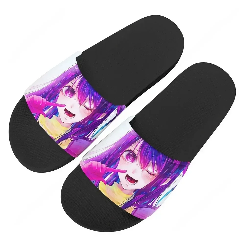 

Тапочки Oshi No Ko, домашняя обувь для воды, милые мультяшные аниме-сандалии для мужчин, женщин и подростков, пляжные шлепанцы для бассейна, летние тапочки на заказ