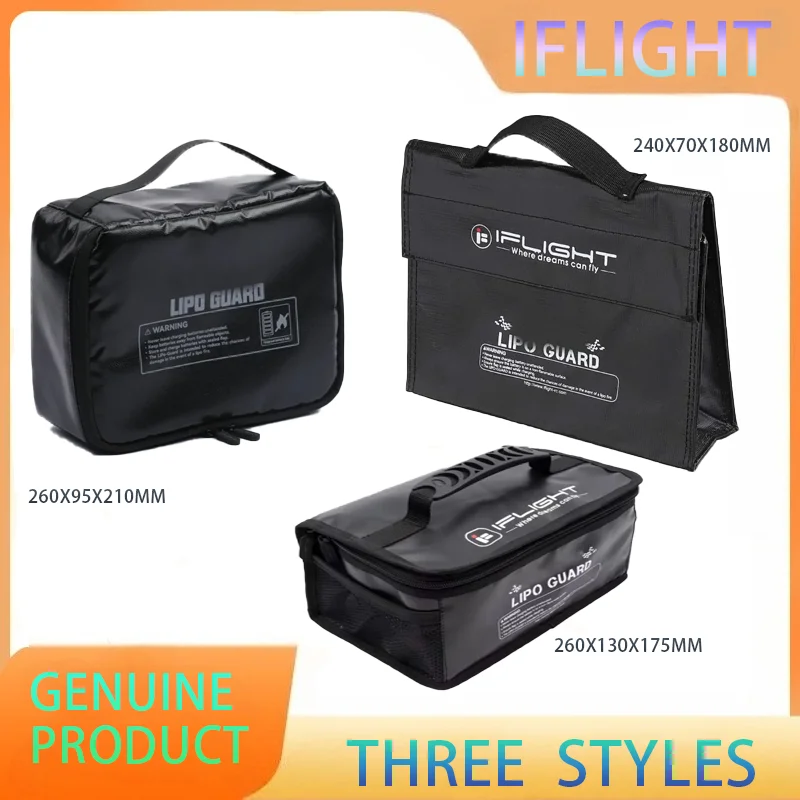 

IFlight Explosion Proof Lipo Battery Storage Bag - Fireproof and Shockproof - FPV UAV Battery Available in Multiple Sizes