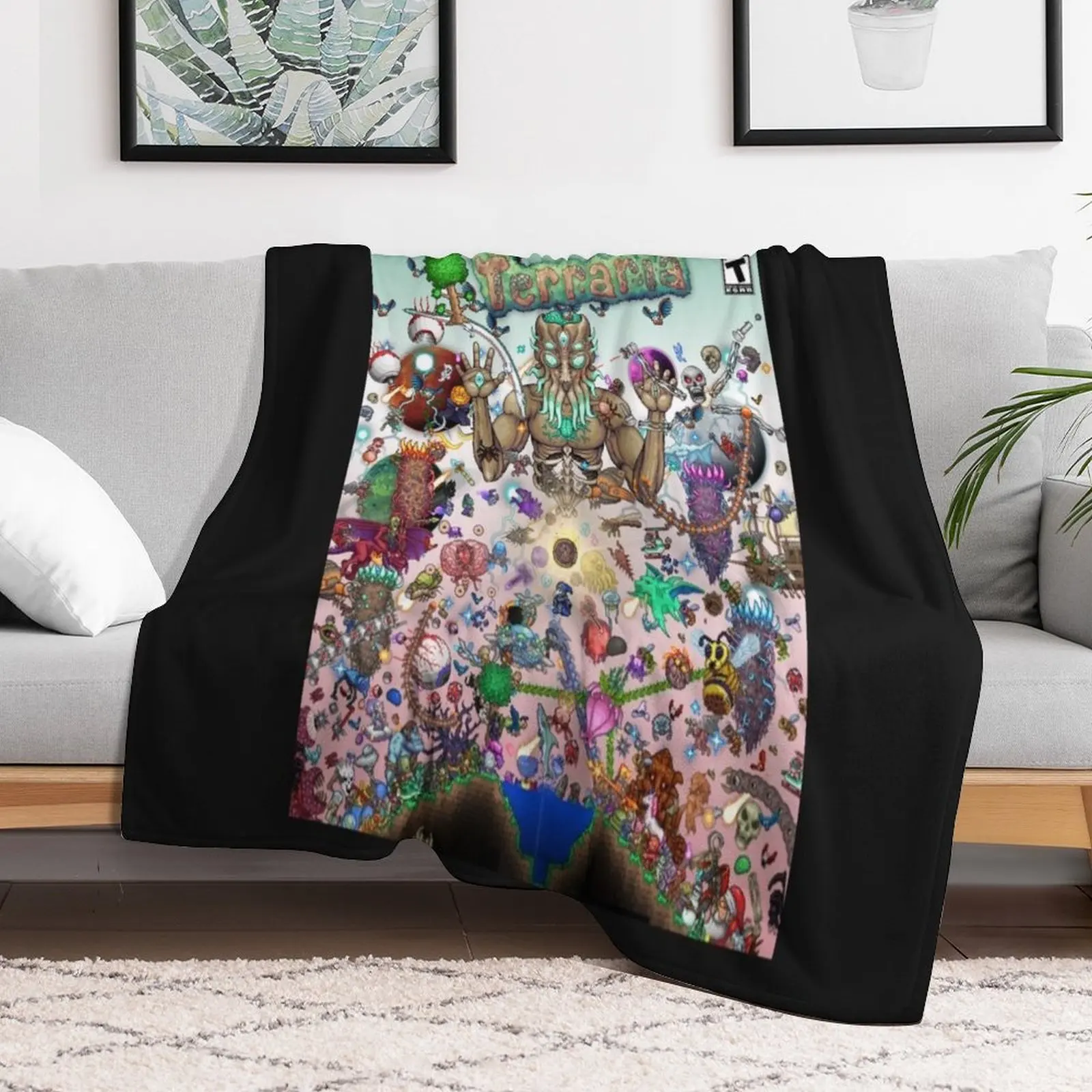 

Terraria game Throw Blanket Winter beds Sofa Sofa Quilt Blankets