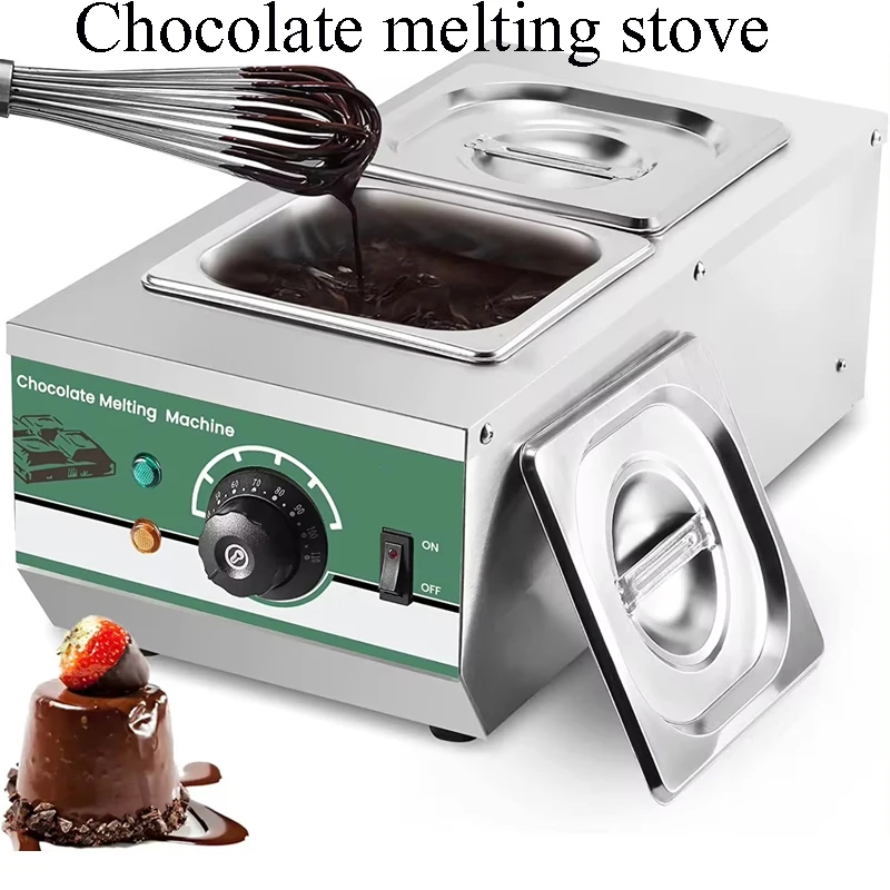 Commercial Use 220v Electric Digital Chocolate Melter Warmer Boiler Temperer With 2 Melting Pot