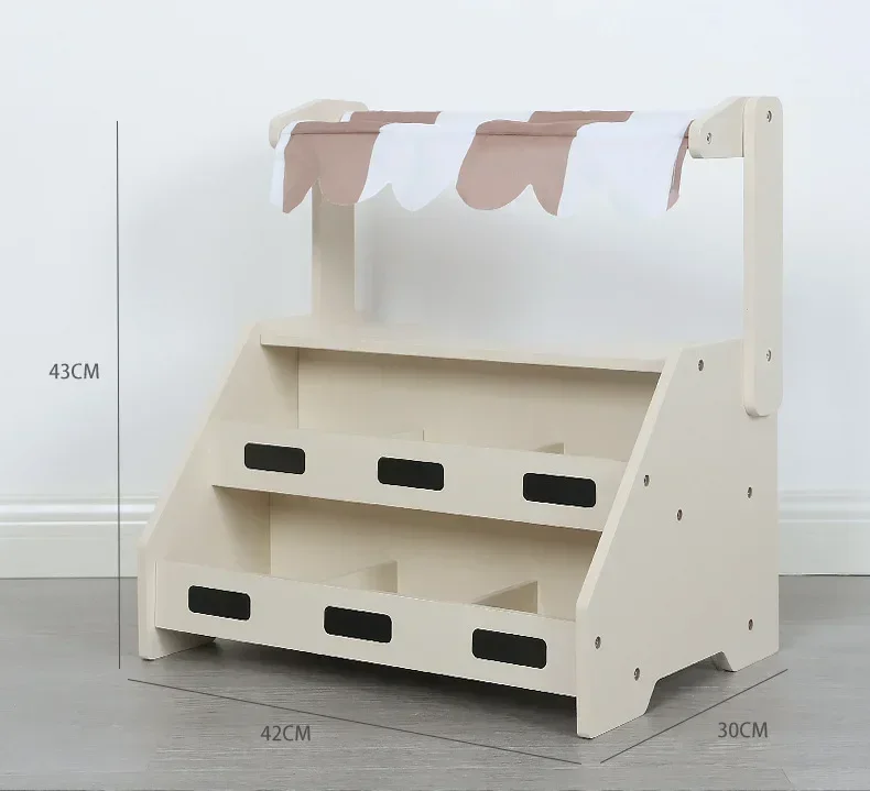 고품질 극장 장난감 시뮬레이션 과일 노점 시뮬레이션 바나나 사과 배 금전 등록기 어린이 아기 선물 43cm