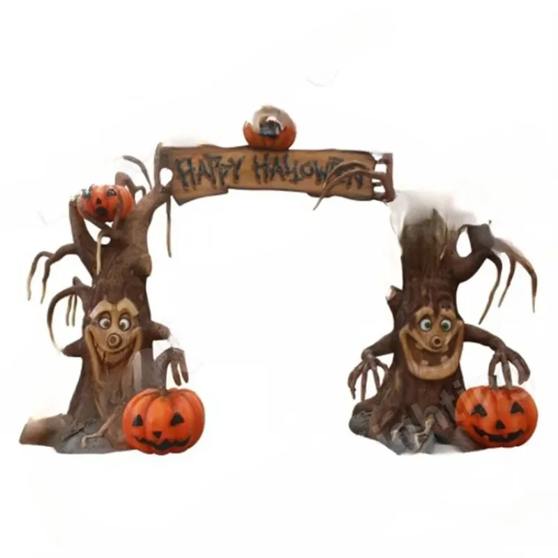 

Halloween Horror, Hell's Pumpkin Gate, Resin Crafts