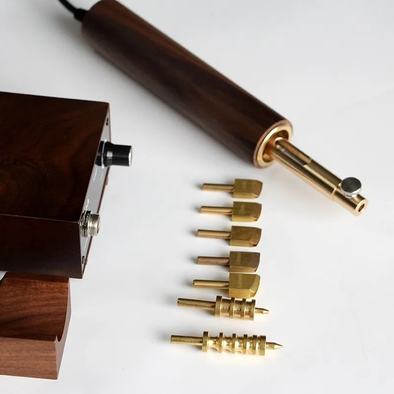 Leather edge ironing machine, electric heating temperature control electric soldering iron leather