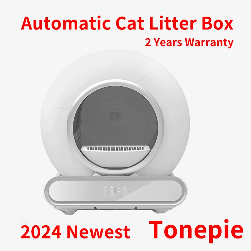 

Tonepie Automatic Smart Cat Litter Box Self Cleaning App Control Large Pet Toilet 65L English Version Caixa De Areia Para Gato