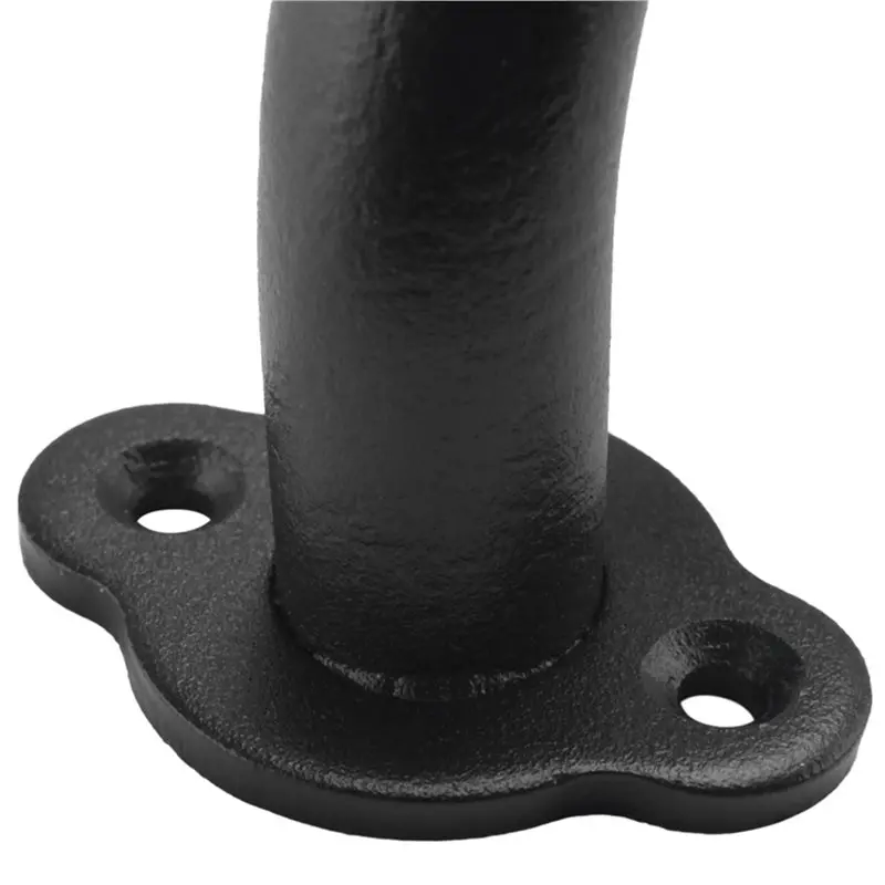 L68A 4Pcs 10 Inch Metal Industrial Pipe Wall Handrail - Pipe Barn Door Pull Handle, Staircase Steps Handrail