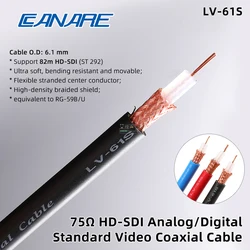 CANARE LV-61S 75Ω HD-SDI BNC Coaxial Video Cable Analog Digital Lines HDTV Broadcast Transmission 24 AWG Fits RG-59B/U