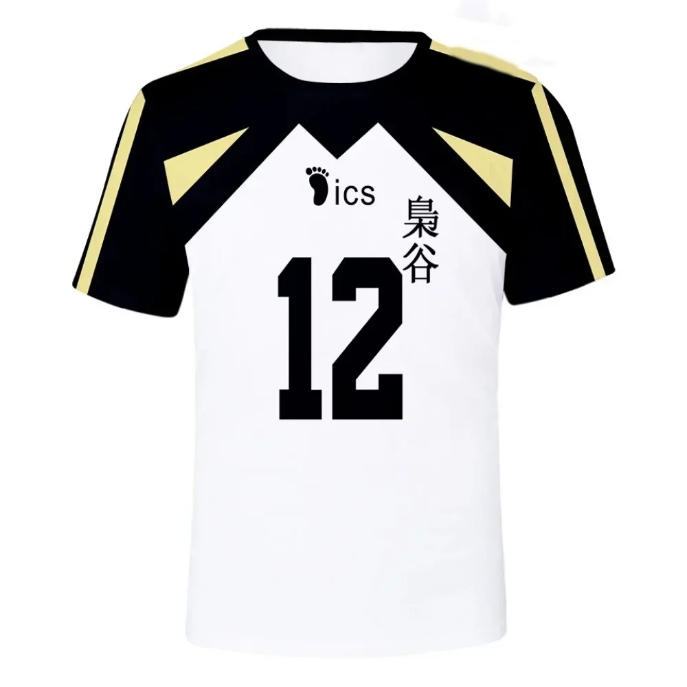 Summer Fashion Haikyuu Short Sleeve Men 3D T-shirt Volleyball Team Uniform Training Clothes Men Tee Shirts Casual Printing Tops