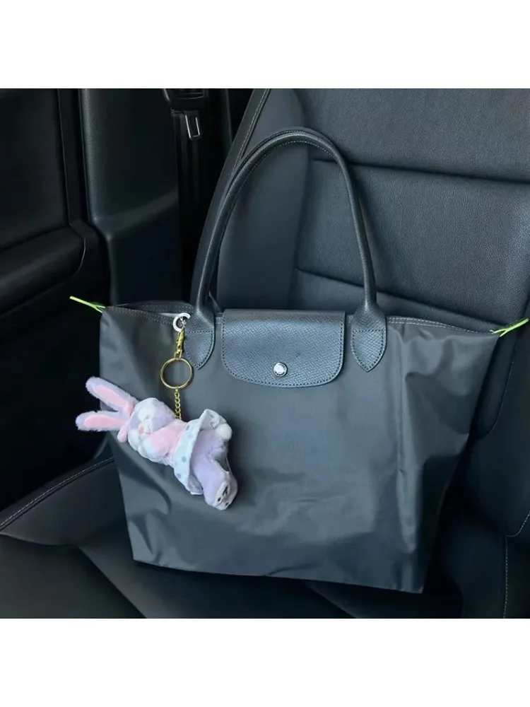 Mulheres dobrável designer moda casual bolsa de ombro alta qualidade náilon bolsas sac grande