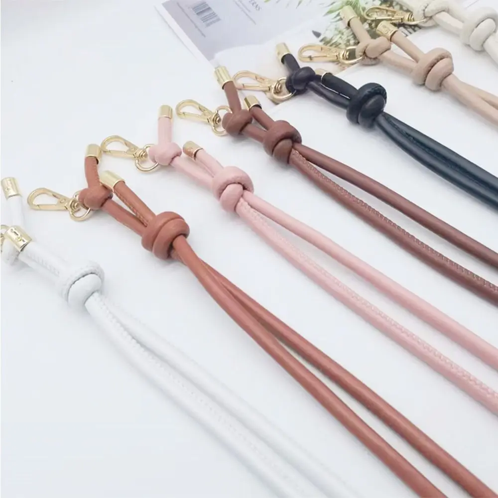 

Удлинитель сумок Однотонный Регулируемый ремешок на плечо из искусственной кожи с узлом сумка на плечо Сменный ремень в Корейском стиле для женщин