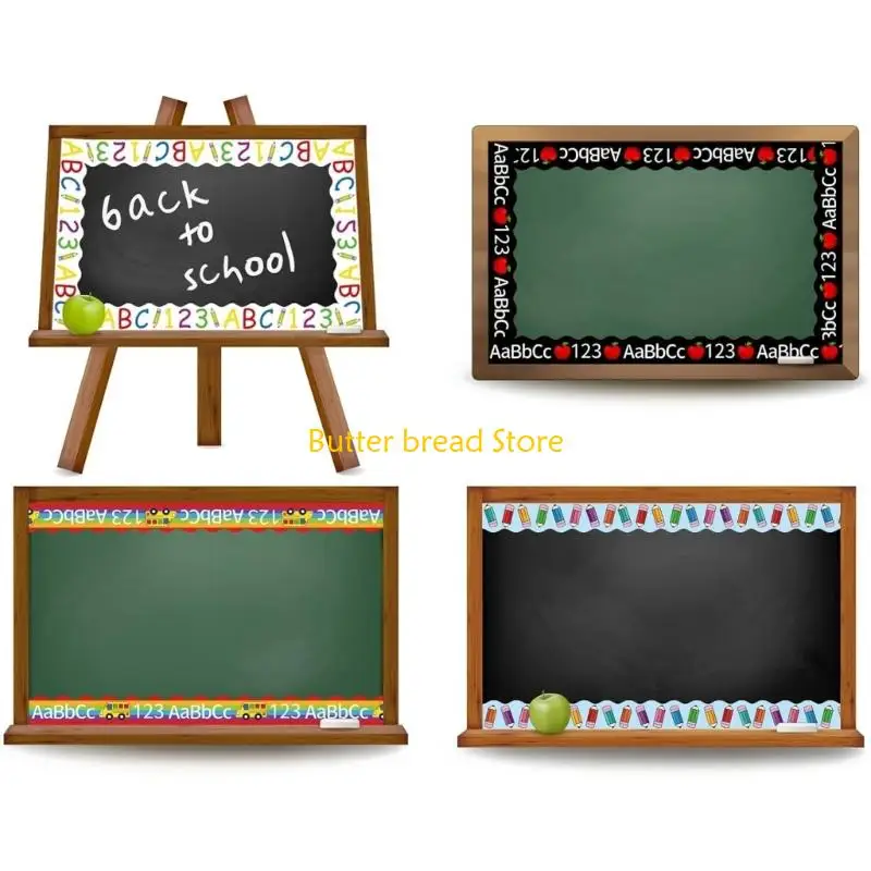 W89C 6 ПК 123 Печатные объявления Бюллетена Грабликает границы классной комнаты.