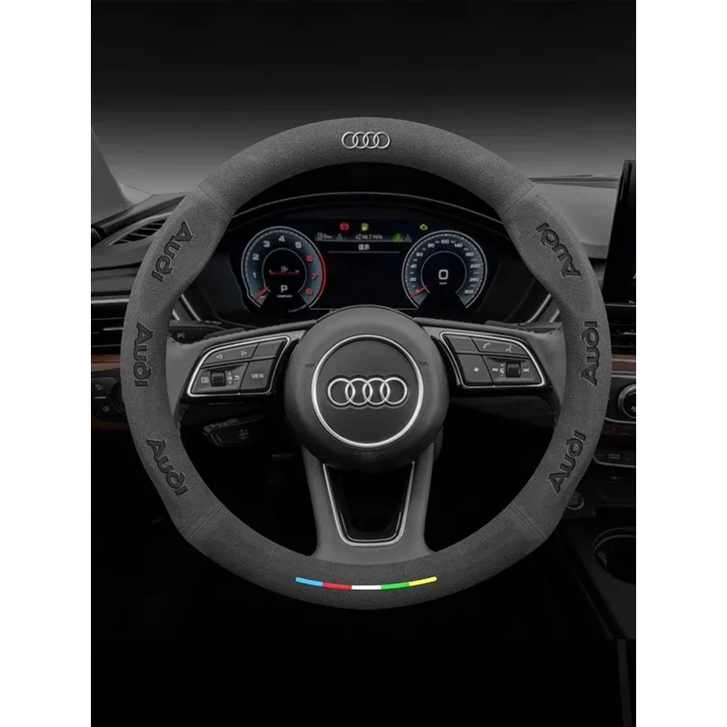 

Car Steering Wheel Cover For Audi ABT A1 A2 A3 A4 A5 A6 A7 A8 Q2 Q3 Q4 Q5 Q7 Q8 TT RS3 RS4 RS5 RS6 RS7 S3 S4 S5 S6 S7 S8 S line