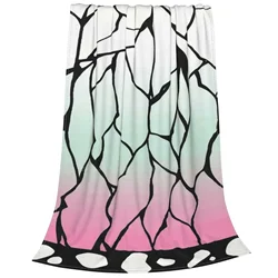 Shinobu Kimono Pattern Soft Warm Light Thin Blanket Kimono Pattern Demon Shinobu Kimetsu No Yaiba Shinobu Kocho Shinobu Pattern