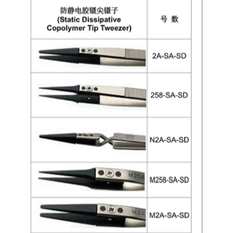 Crown Sharp Type High Precision Stainless Steel Tweezers 00-INOX-VENUS/1-INOX-VENUS