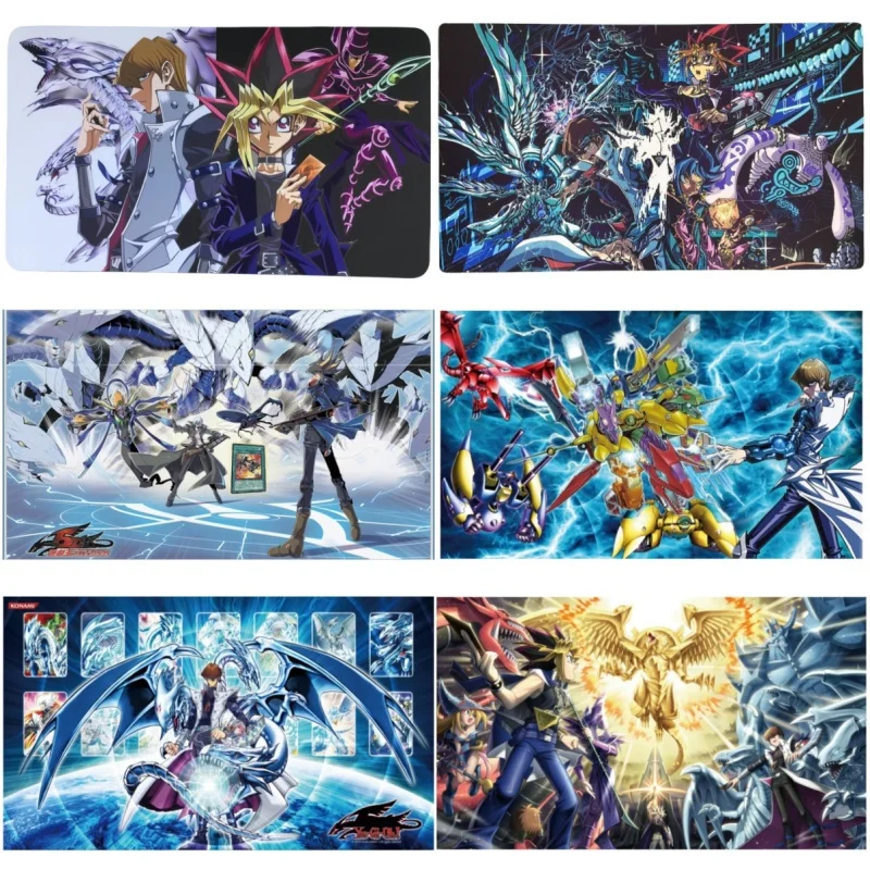 Yu-Gi-Oh Card Pad Seto Kaiba Yugi Muto Yubel Yusei Fudo Diy Rubber Waterproof Action Toy Figure Anime Game Collection Battle Mat