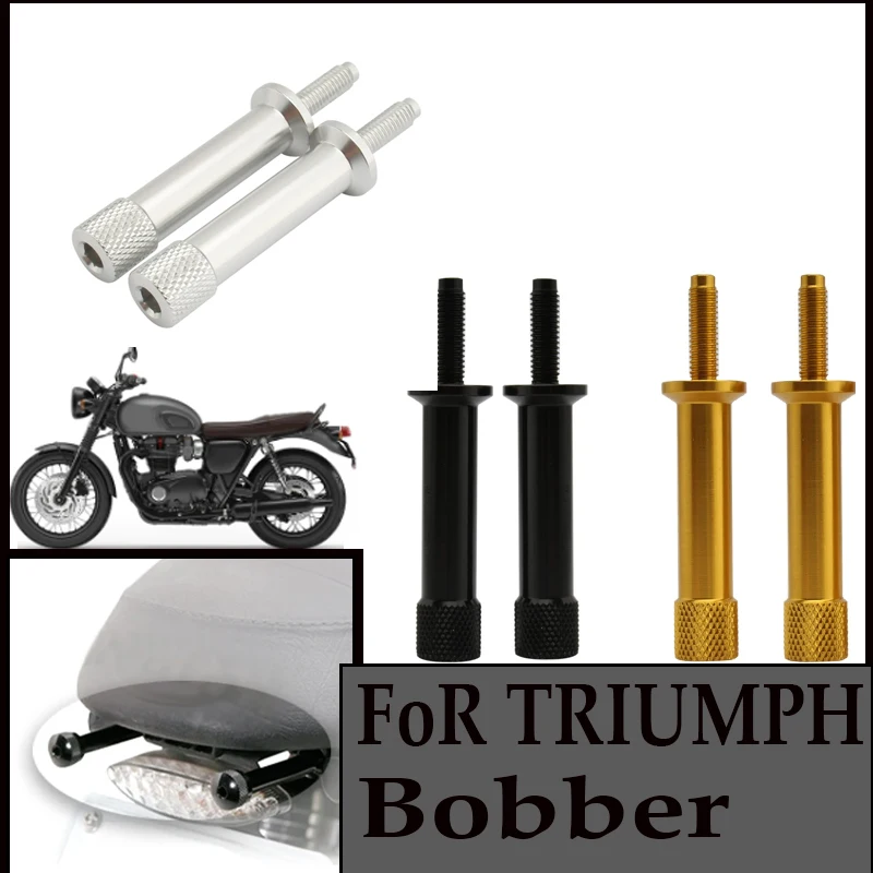 

For Triumph Bonneville Thruxton T100 Scrambler Motorcycle Accessories Seat Bolts Long Quick Release Extended Aluminum Screw Tool