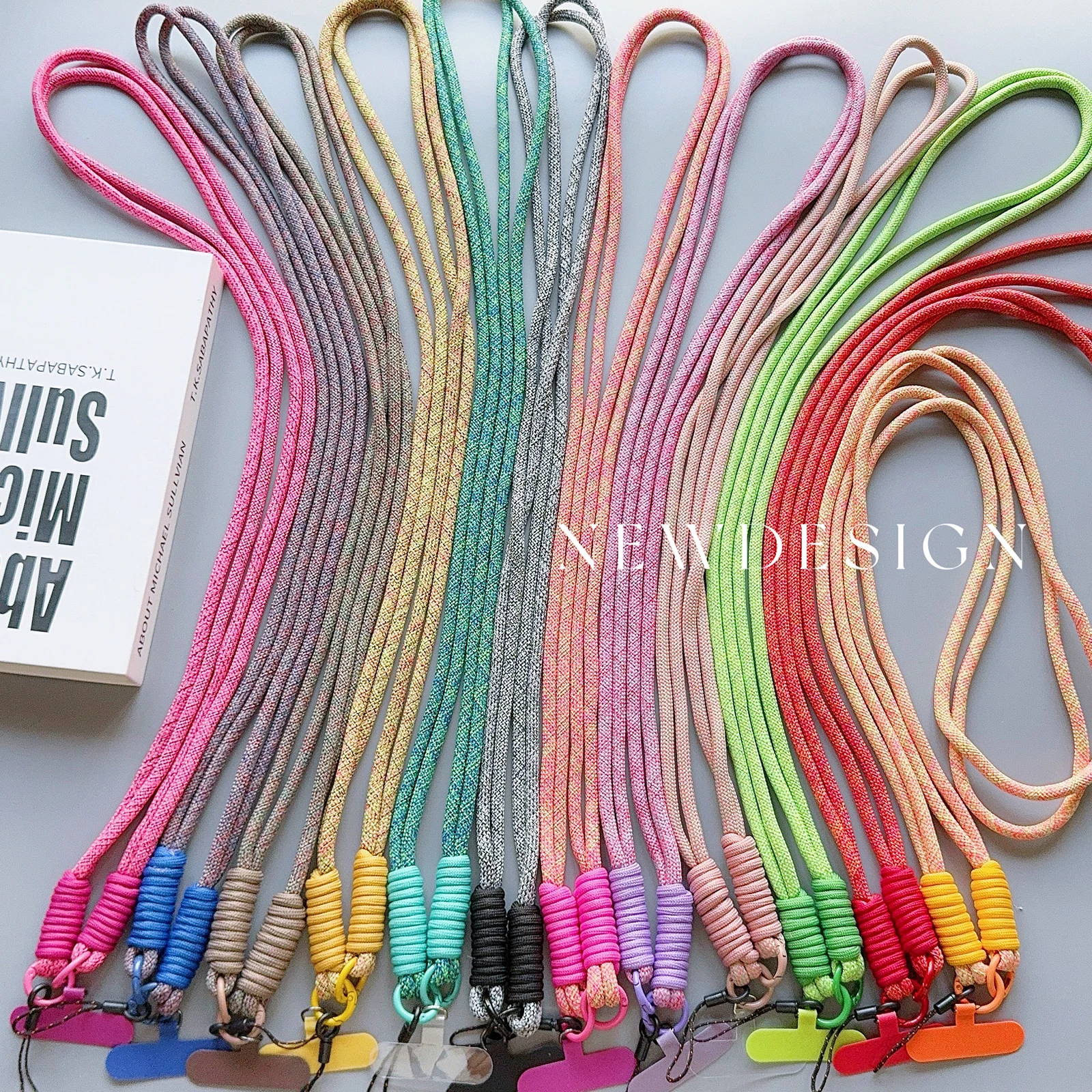 1 قطعة جديد دائم تويست اللون Xyun الهاتف العالمي الحبل قطري طويل حبل حزام الكتف الرقبة متعددة الأغراض مكافحة فقدان حبل