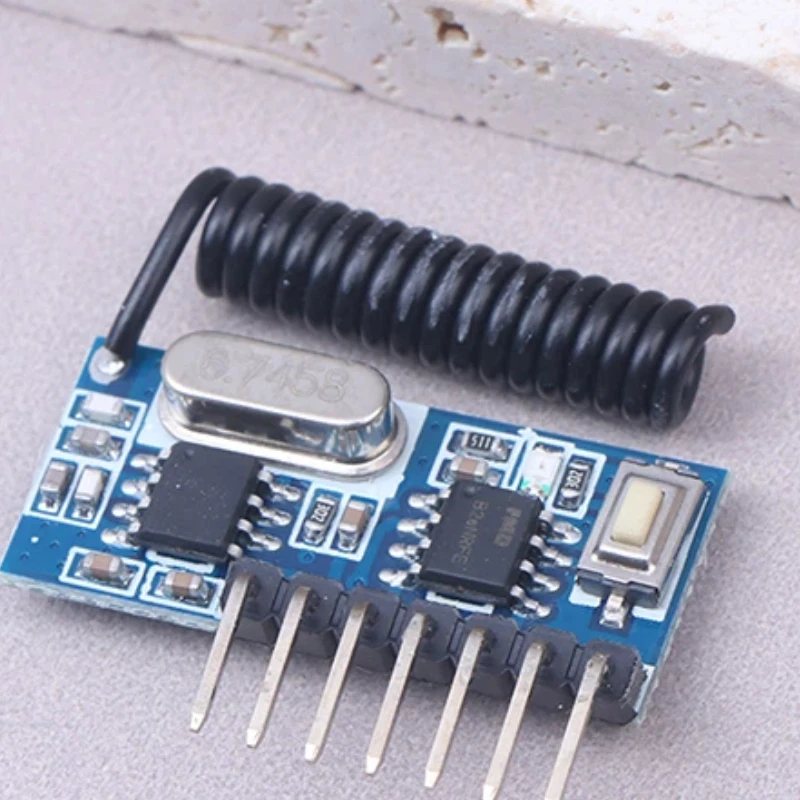 RX480E 433MHz RF Receiver 4CH Learning Code Decoder Module For Remote Controls