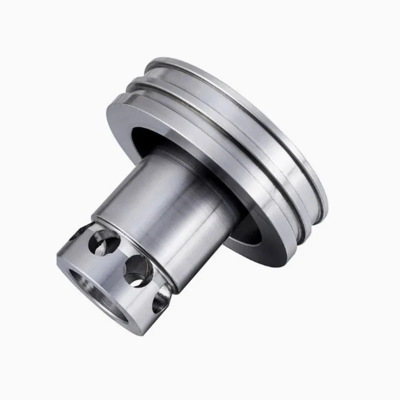 Oem Manufacturer 4 5 Axis Precision Parts Stainless Steel Flanged Shaft Sleeve with Holes