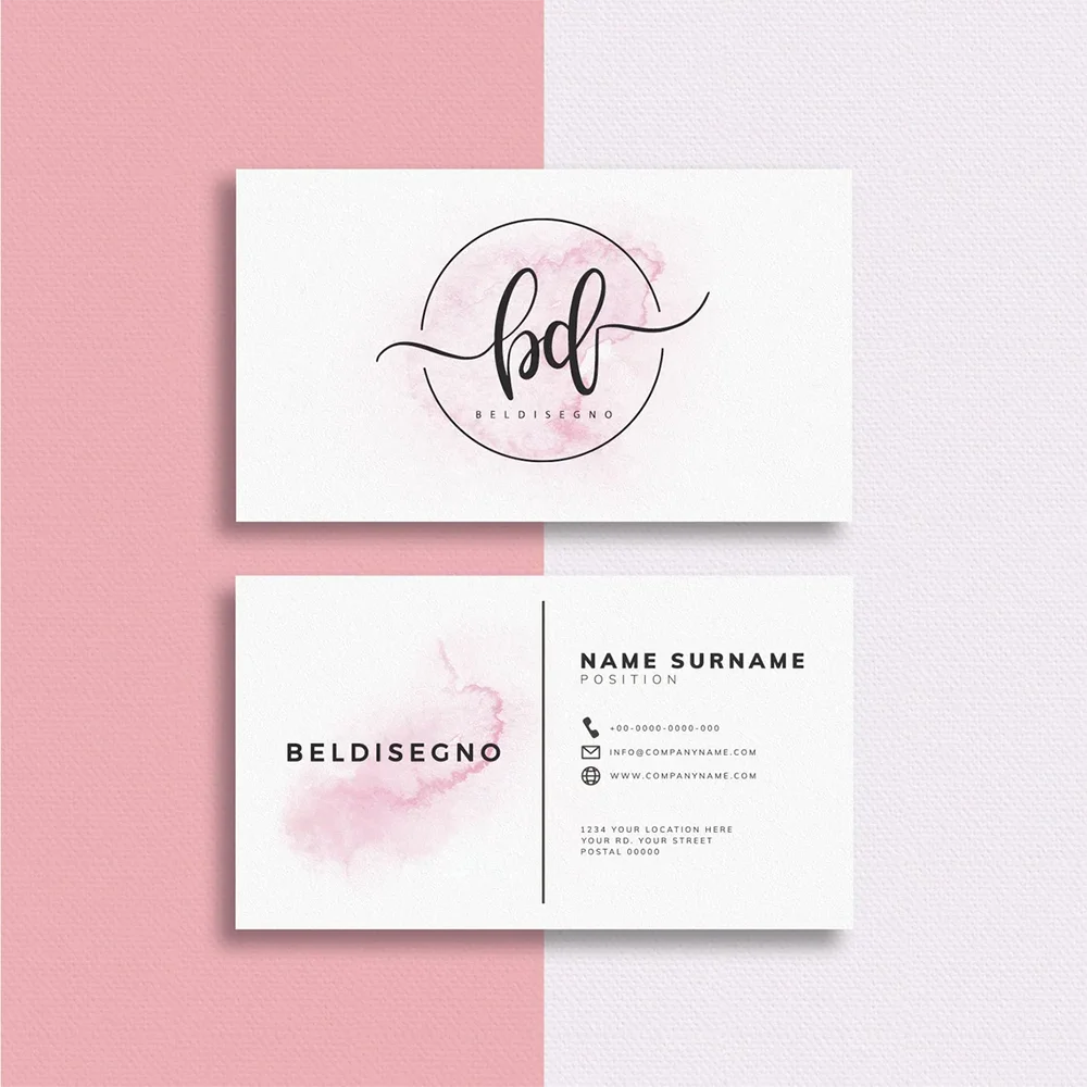 Individuelle Visitenkarten mit personalisiertem Logo, farbige Dankeskarten, Weihnachtsgrußkarten, Hochzeitseinladungen 9x5,4cm, doppelseitig – Detail 11