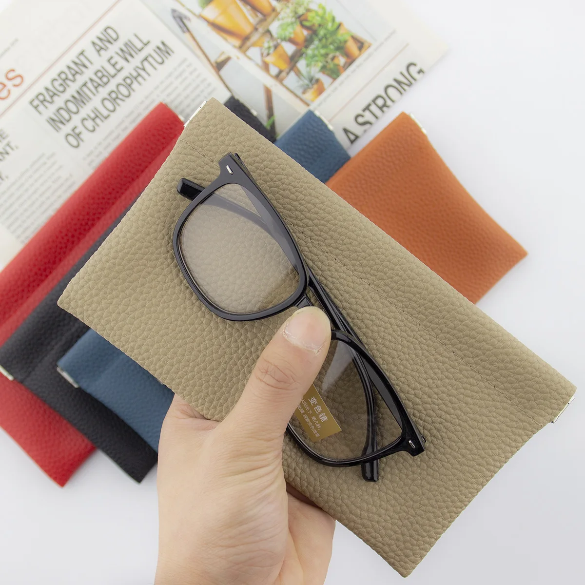 แบบพกพา PU หนังกระเป๋าสตางค์ปิดอัตโนมัติ Ultra-thin กระเป๋าเหรียญขนาดใหญ่ความจุกระเป๋าโทรศัพท์สําหรับผู้หญิง Lady Girl ของขวัญ